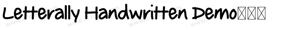 Letterally Handwritten Demo字体转换